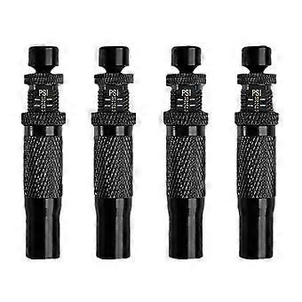 Conjunto de 4 deflatores automáticos de pneus 4pcs, pressão ajustável adequada para motocicleta de veículos offroad