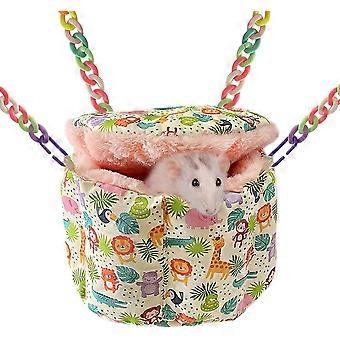 Rattenhängematte, Zuckergleiterkäfigzubehör, Meerschweinchenhängematte, warmes Nestbett, Kleintierkäfighängematte, Zuckergleitermaschine, Eichhörnchen, Hamster, Parr