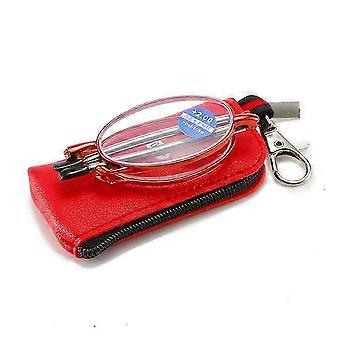 1Pc Folding Reading Glasses for Men Women - TR Spectacles Frame with Case +1.0 +1.5 +2.0 +2.5 +3.0