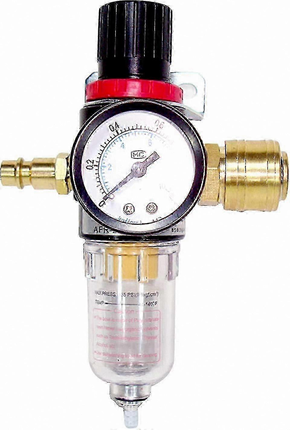 1/4" Air Compressor Filter Regulator Water Separator with German Quick Coupling