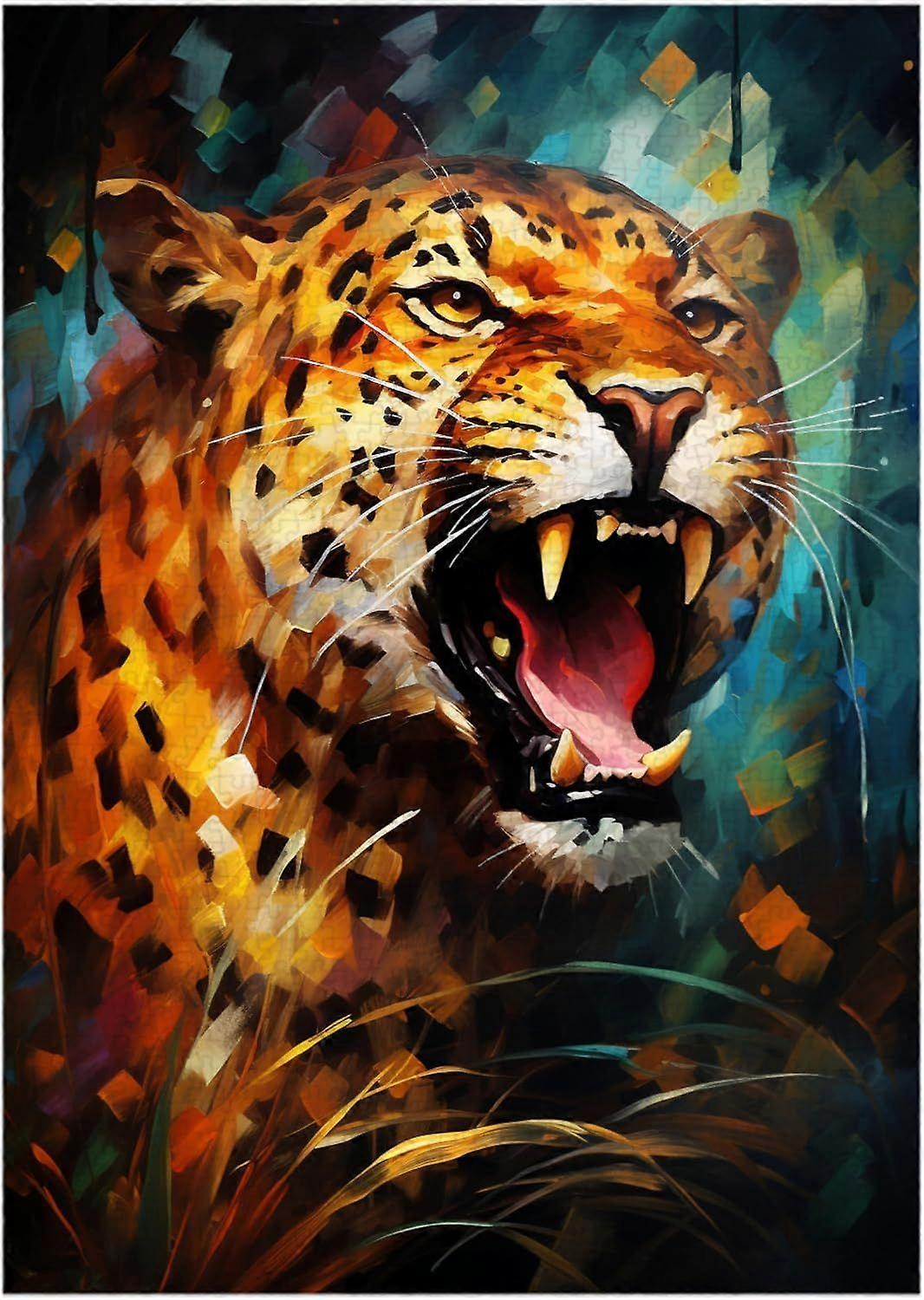 Roaring Leopard Jigsaw Puzzle AZQ668