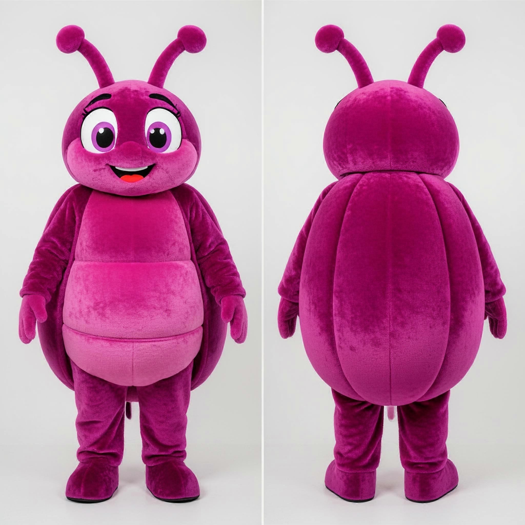 MASTICOT Magenta Padded Cartoon Beet Mascot