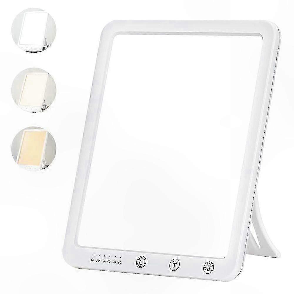 Sunlight Therapy Lamp with Touch Control, Adjustable Brightness, Timer Function, Large Screen compatible with Home and Office Use