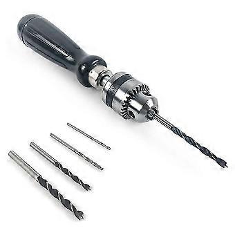 Trapano a mano a spillo, mini set di trapani elicoidali, per la lavorazione del legno di precisione modello fai da te gioielli noce g20242996949