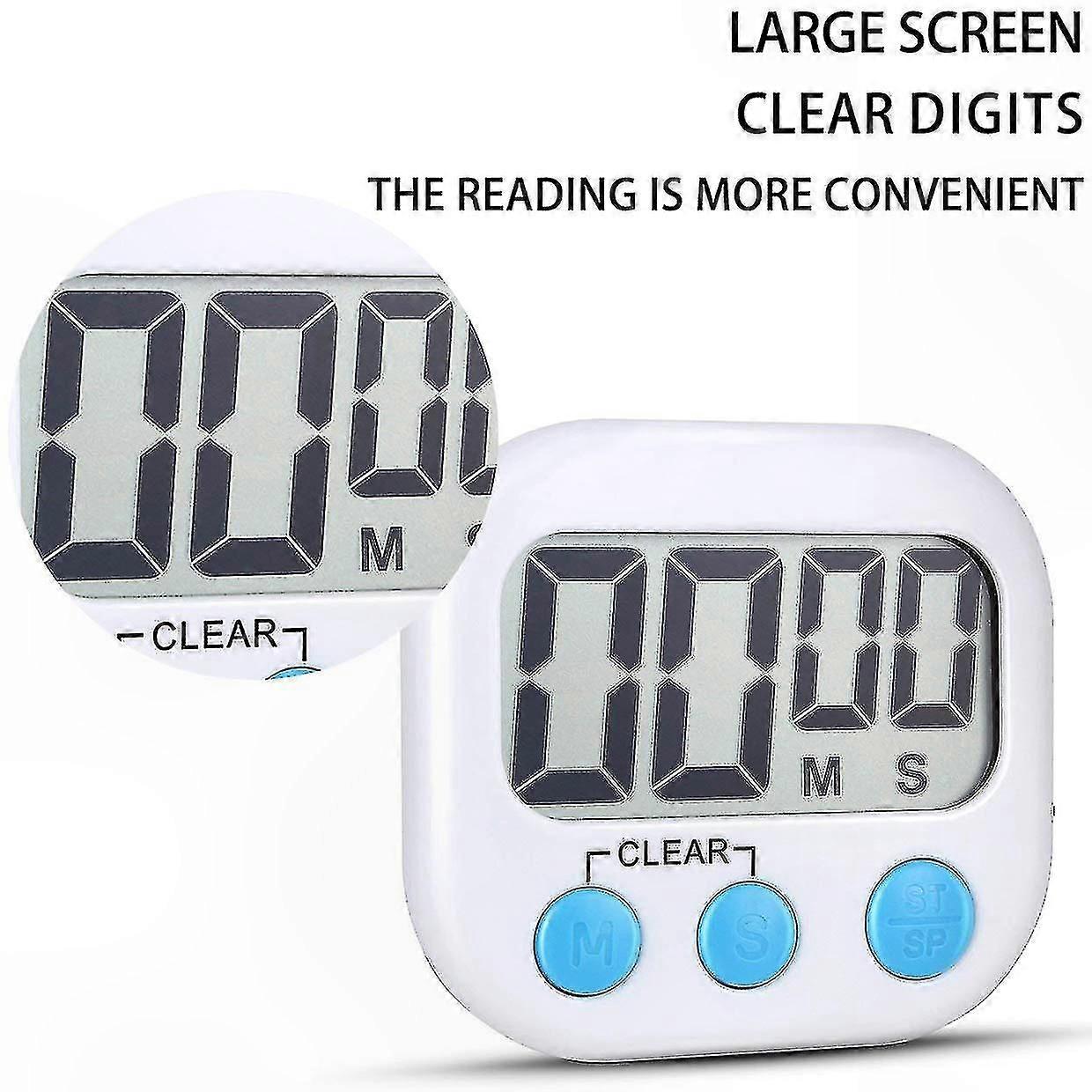 Digital Kitchen Timer 12 Pack, Large Display, Audible Alert