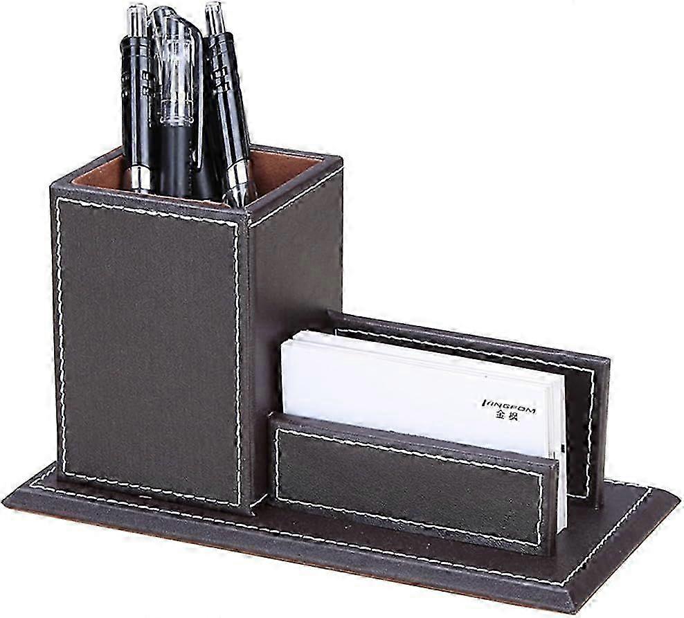 Flannel-Lined PU Leather Desk Box