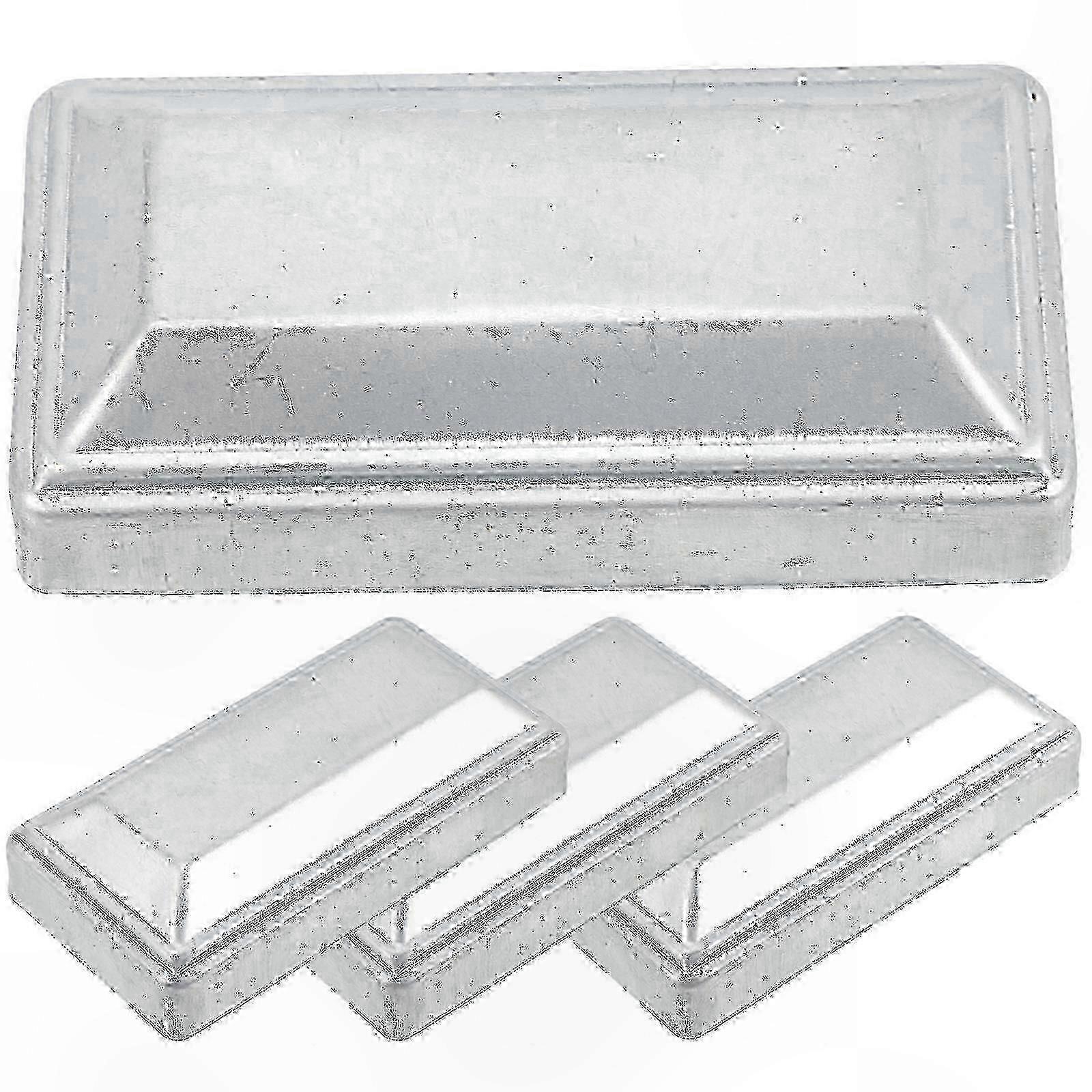 Fence Post Caps 4 Pcs Rectangle Decorative Replacement Post Covers