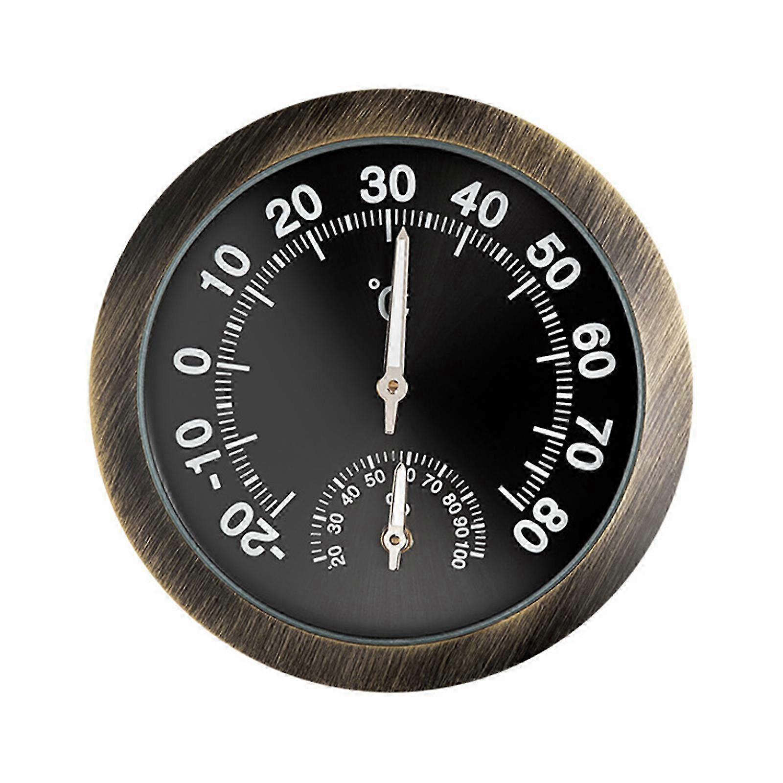Analog Hygrometer Thermometer Zinc
