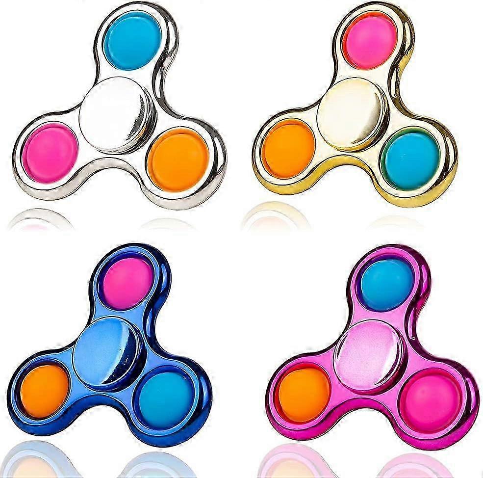 Pop It Spin Fidget Toy Blue