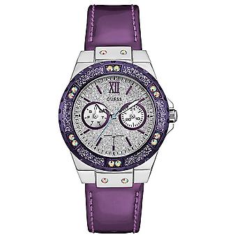Guess limelight Quartz Analog Woman Watch with Cowhide Bracelet W0775L6