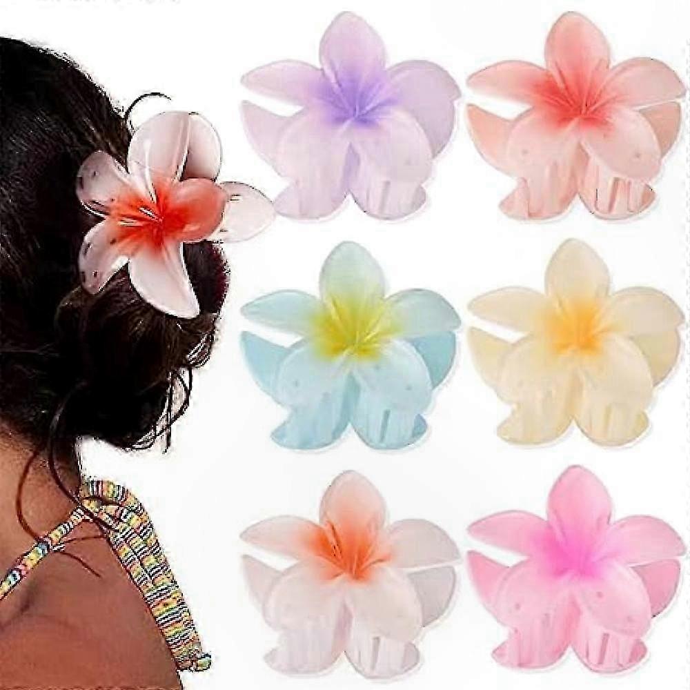 6 Floral Claw Clips Multi-Occasion Set