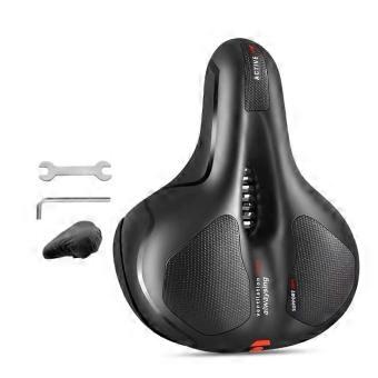 Bicycle Saddle Bike Seat Wide Bicycle Saddle Comfortable Bike Memory Foam Seat Exercise Mountain@JJ