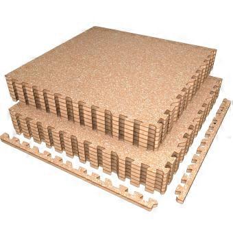 Antislippuzzelmat 12 matten 60 x 60 x 1,4 cm, extra dik, voor sportschool en thuisfitness