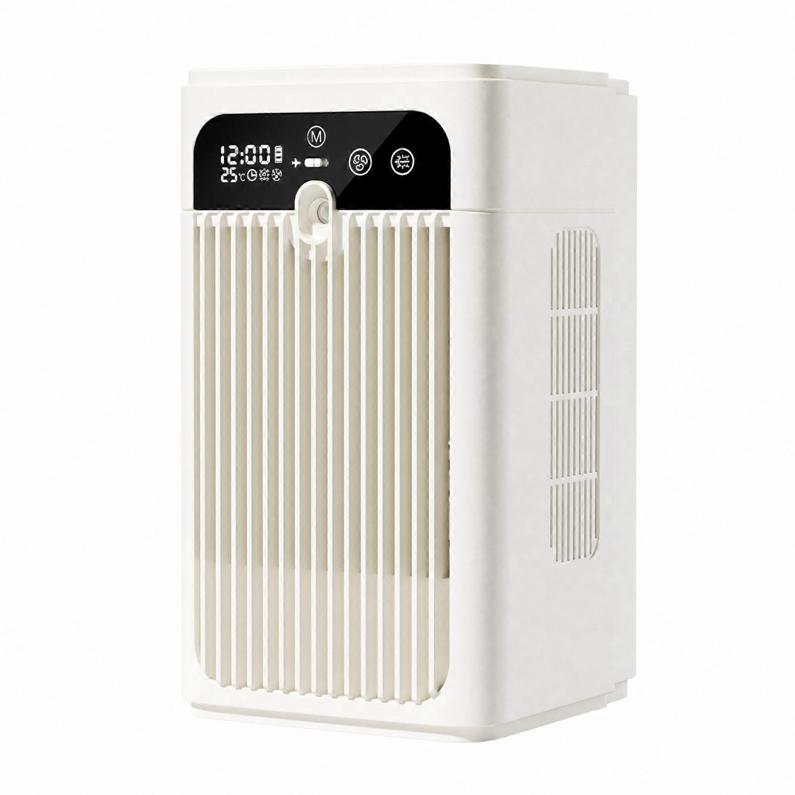 Humidifying Fan Safety Lock Function Desktop Cooling Fan Smart Timer