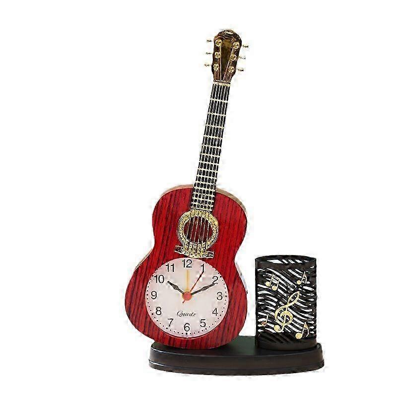 Creative Guitar Pen Pot Clock
