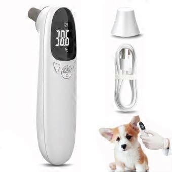 Cat Ear Thermometer for Pet, Accurate 32-42.9 Digital USB Rechargeable 5x1.5 Thermometer for Dog Cat Pig Sheep, Lightweight and Portable