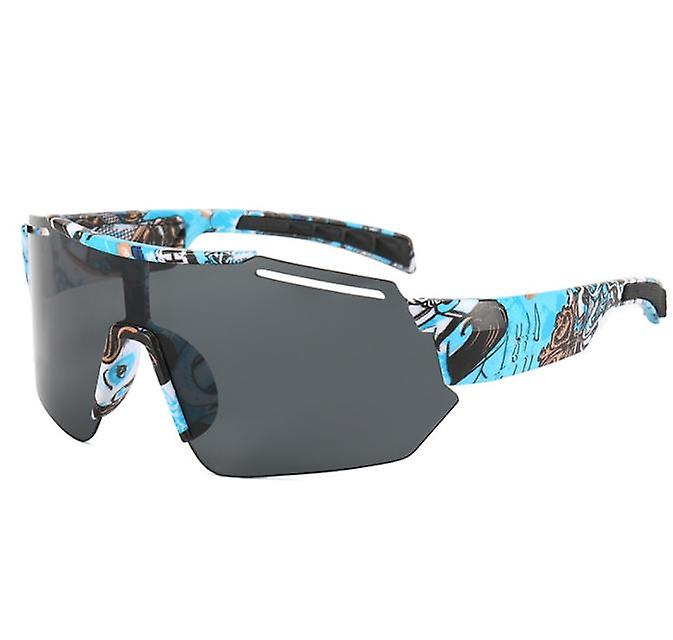 2022 New Men's And Women's Sports Large Frame Outdoor Riding Colorful Coated Sunglasses