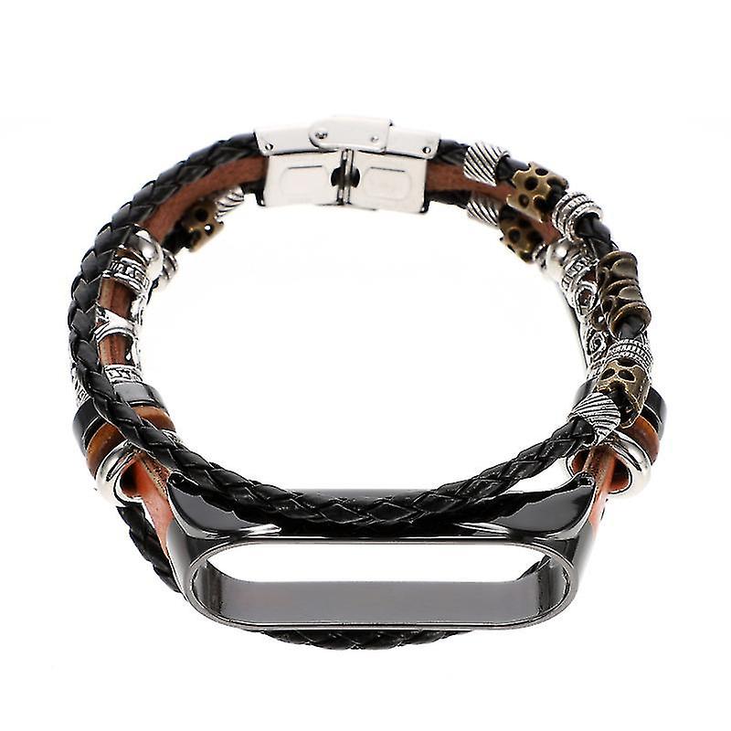 21.5X2.6cm Unisex Watch Bands 1pc Retro Smart Band Decorative Beaded Wristband Compatible For Xiaomi