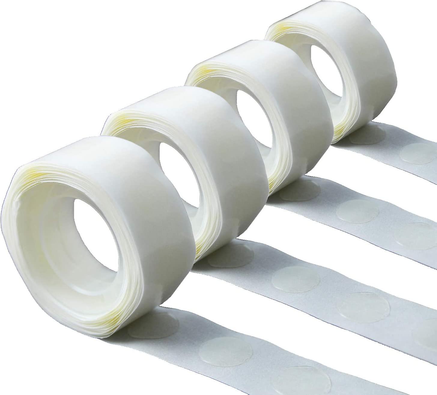 Balloon Glue 400 PCS (4Rolls) Double Sided Dots of Glue Removable Adhesive Point Tape Non-Liquid Craft Glue for Scrapbook Party Wedding Balloons Decor