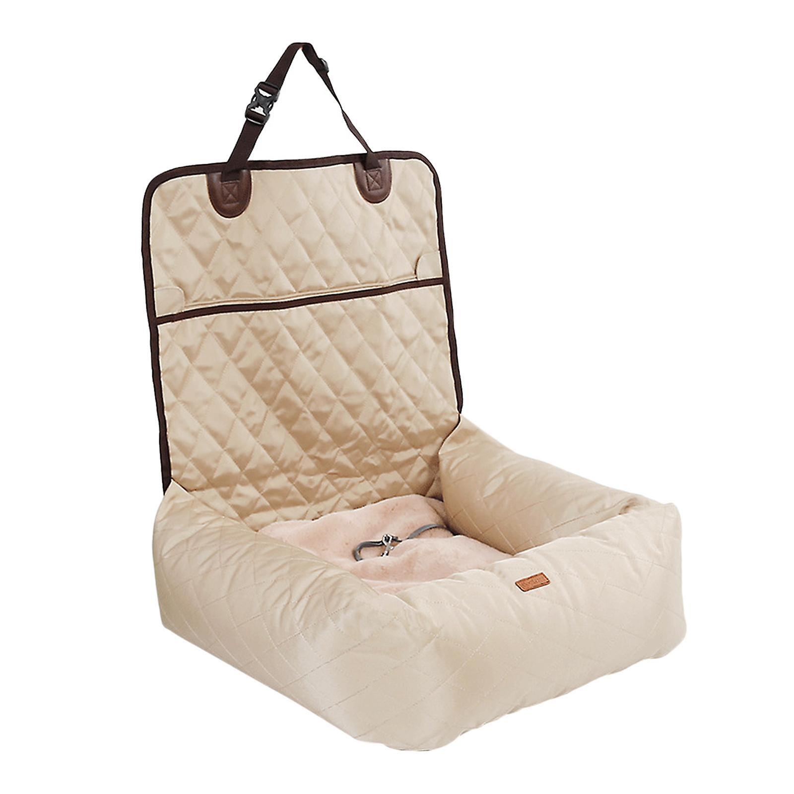 通気性のある犬用ブースターシート折りたたみ式防水冬の夏の犬猫ベージュ