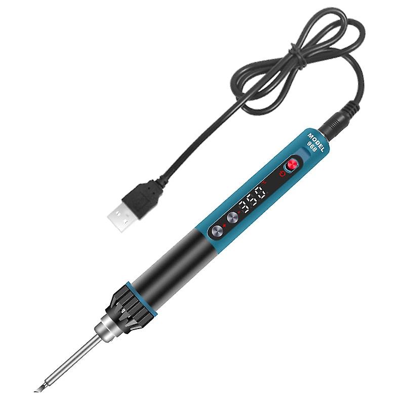 Cxg968 Portable Electric Soldering Iron Precise Temperature Adjustment Intelligent Sleep Automatic Shutdown Quick Heating