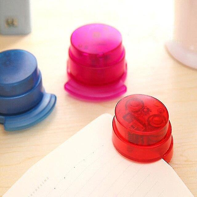 Red Rose Stapler Paper Binding Binder Stapless Stationery