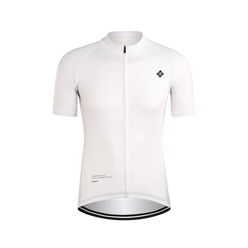 Men's Wrinkle-resistant Short Sleeve Cycling Jersey - Slim Fit, High Quality, Comfortable, Moisture-wicking, Breathable, Muscle Support, Quick-drying,