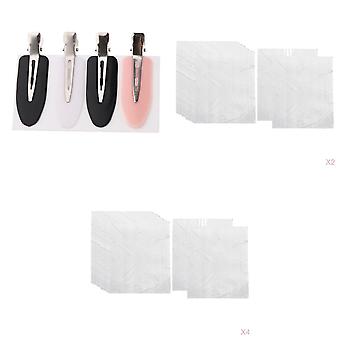 400 Waterproof Disposable Hair Cutting Cape Gown Hairdresser Apron+ 8 xClips