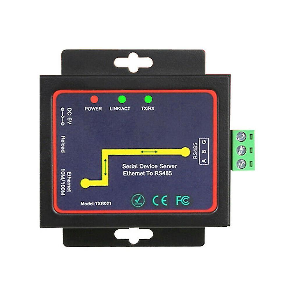 Rs485 To Tcp/ip Converter Ethernet Server Module Communication Converter(eu Plug)