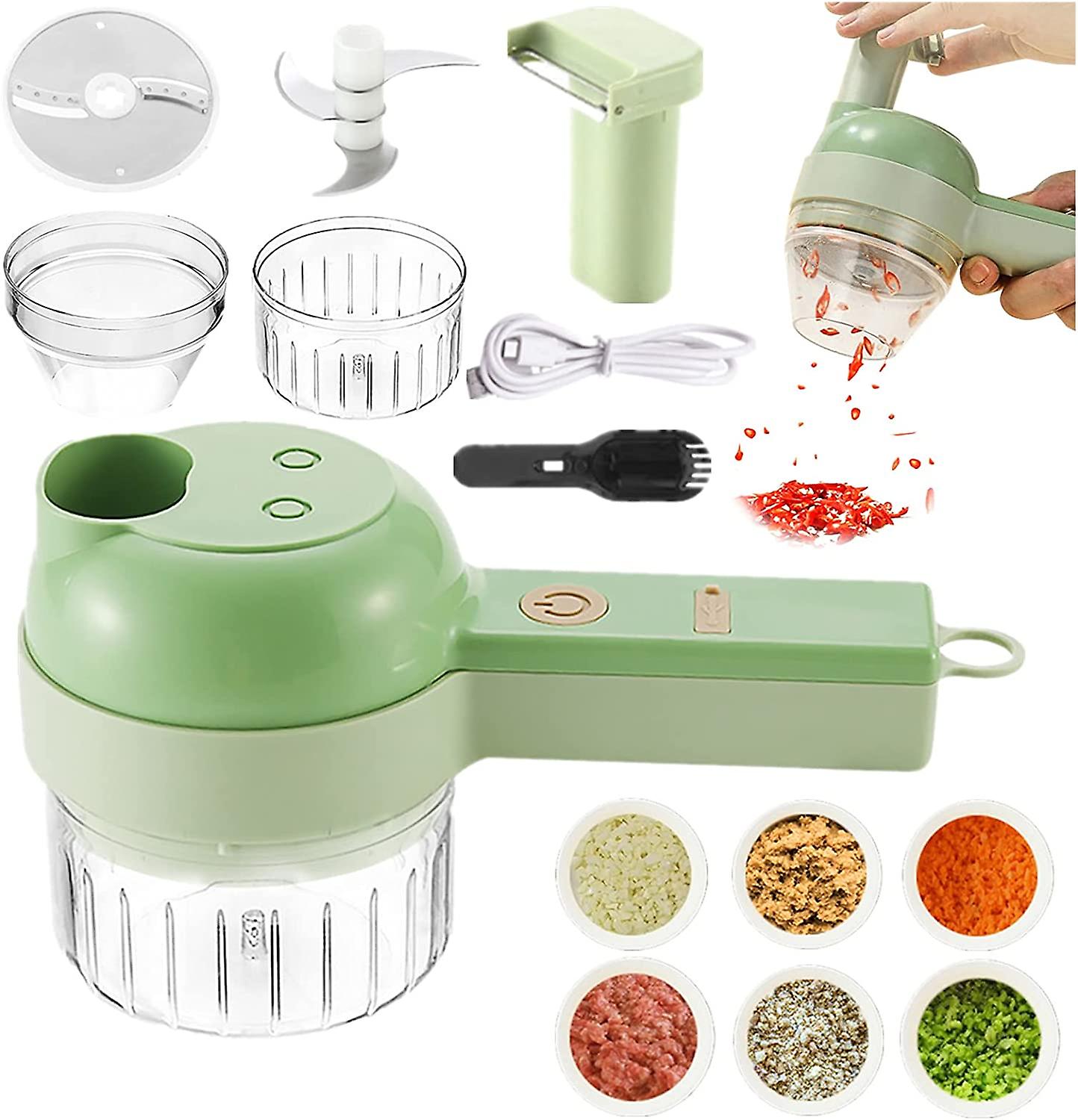 1 piece 4 in 1 electric vegetable slicer set