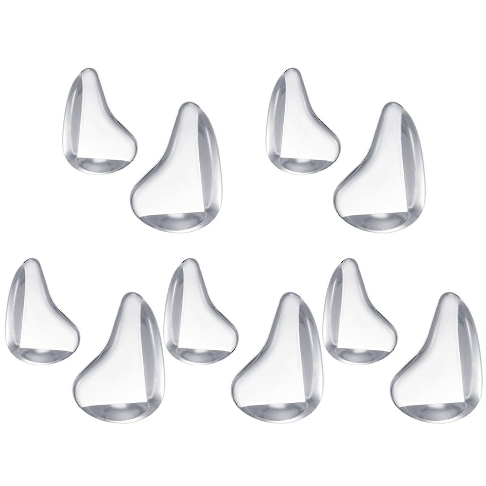 10pcs Corner Protector Transparent Teardrop Shape Pvc Three-sided Design Corner Cover For Home