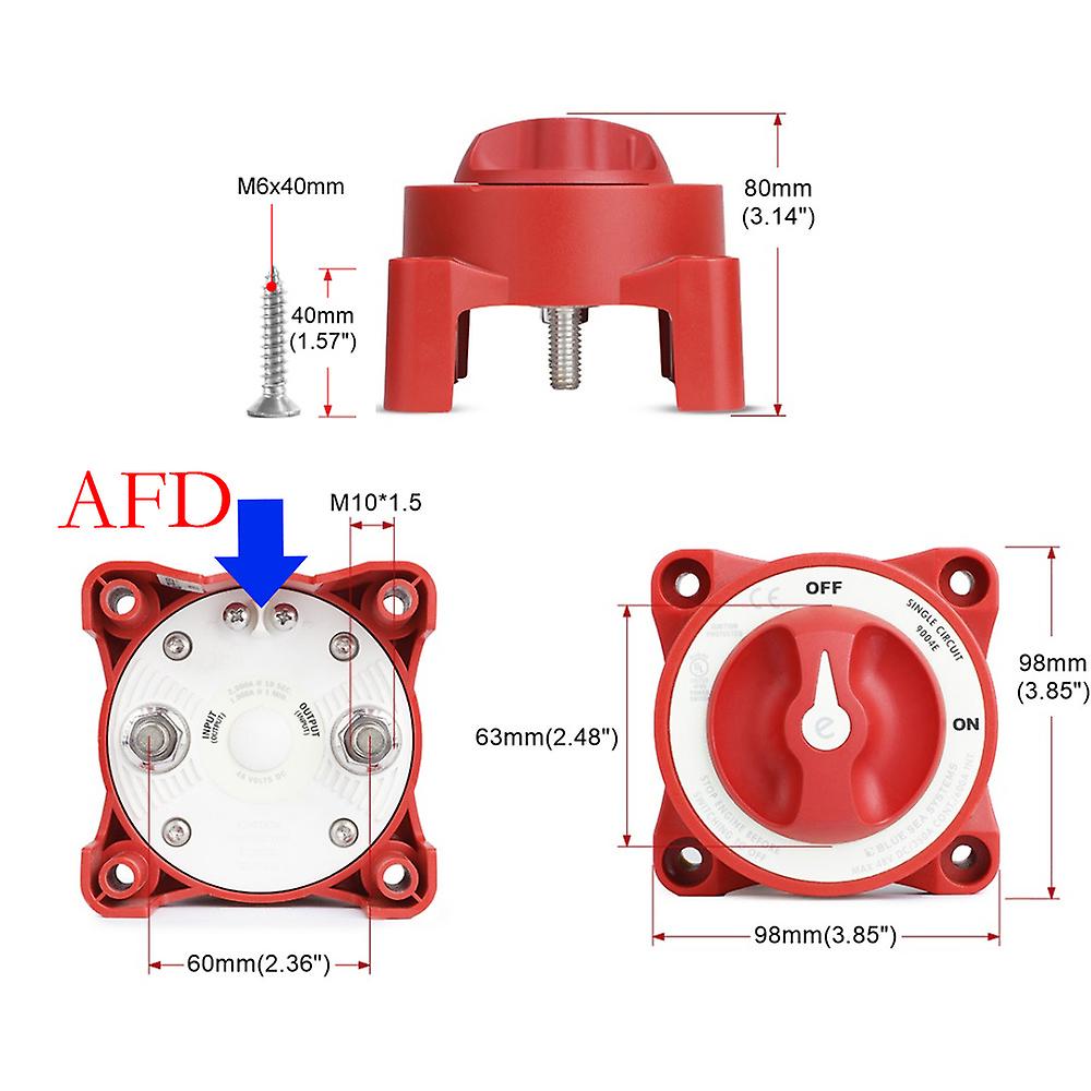 Battery Disconnect Switch Isolator 12v 2 3 4 Position Battery Circuitr Cutte For Camper Rv Truck Boat Caravan