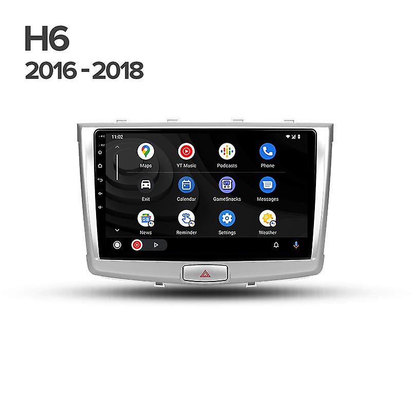 Wireless Carplay Android Auto Car Radio For GREAT WALL Hover Haval H6 2016 -2018 Multimedia GPS WIFI