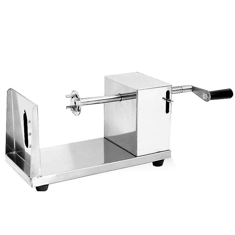 Manual Twisted Potato Chip Machine Stainless Steel Hand Cranked Spiral Potato Chip Cutter for Home Kitchen