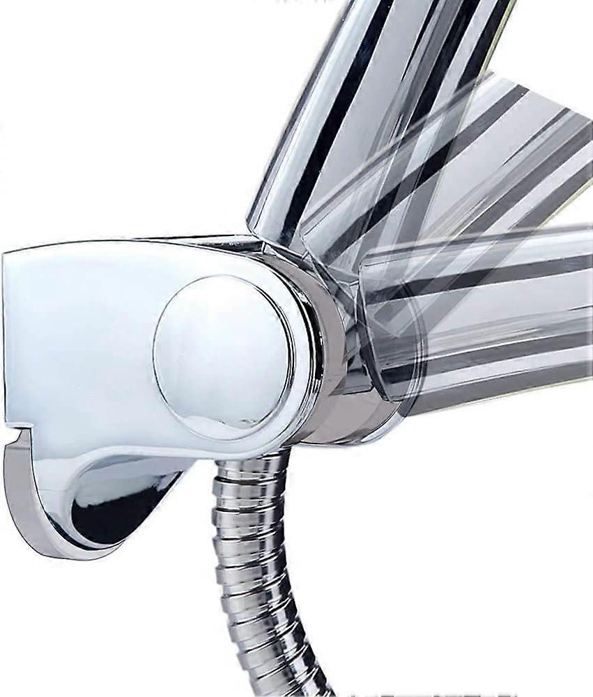 Adjustable Chrome Shower Head Holder, Universal Hand Shower Bracket