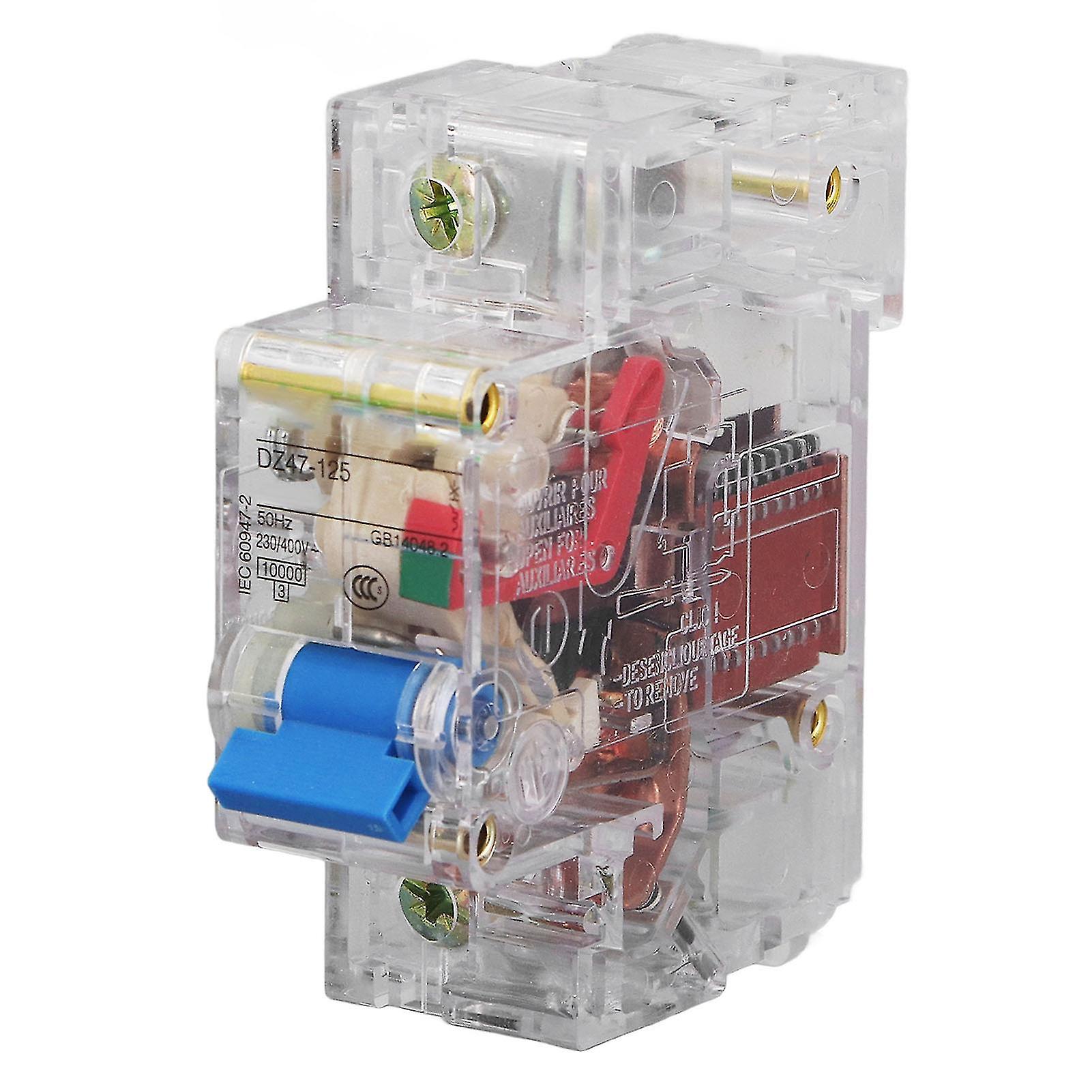 Transparent 1P ABS Circuit Breaker for 230V and 400V with Sensitive Operation