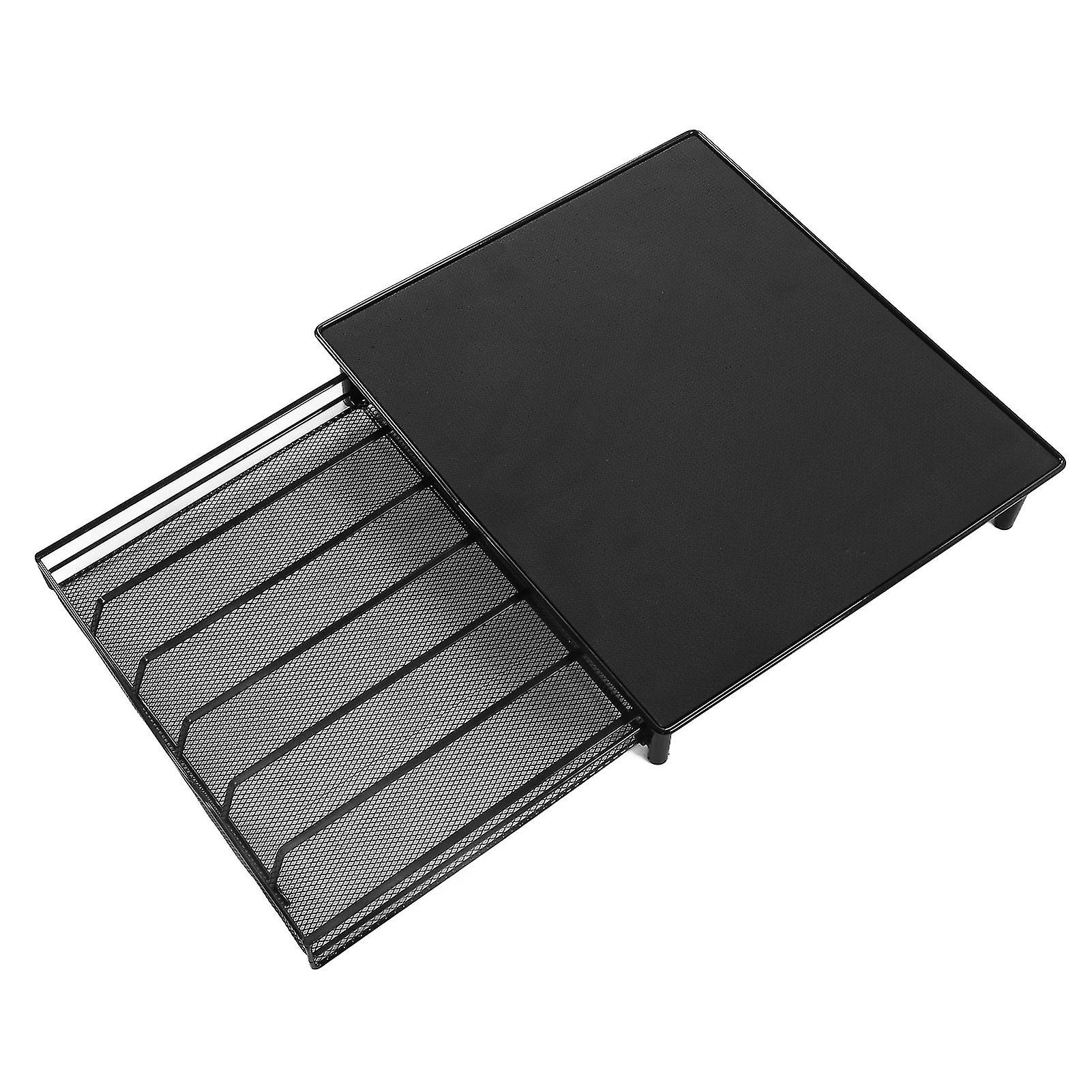 Black 36-Cup Coffee Pod Storage Drawer for Home, Office, or Café