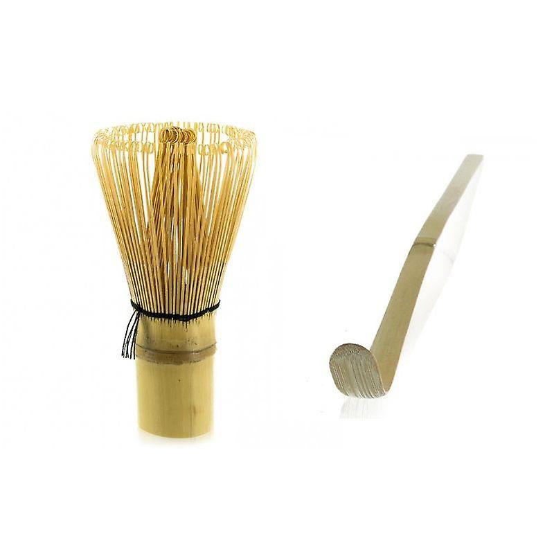 2 bamboo matcha tea utensils