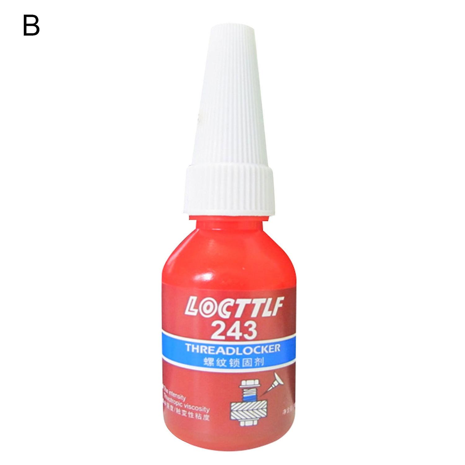 242/243 10ml Threaded Locker Anti-corrosion Heat Resistant Long Service Life Compact Screw Lock Glue