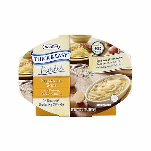Hormel Puree Thick & Easy Purees 7 oz. Container Tray Scrambled Eggs / Potatoes Flavor Ready to Use Puree , Count of 7 (Pack of 4)