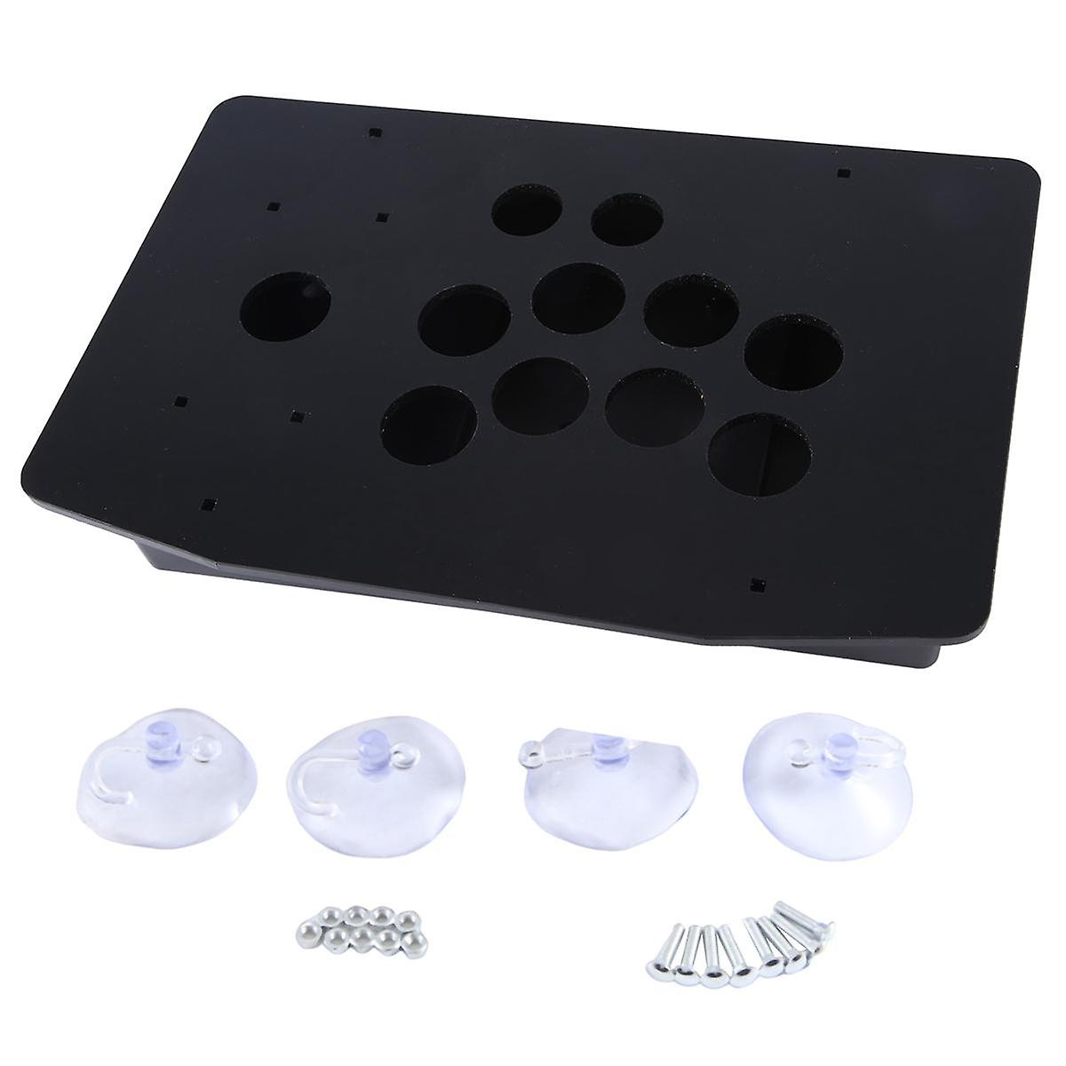 Arcade Joystick Acrylic Panel Case for Arcade Game Machine DIY Can Be Installed Joystick Button for
