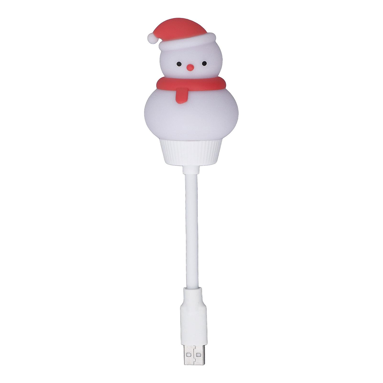 Mini USB LED Lamp Cartoon Shape Plug and Play Energy Saving Flexible USB Reading Light for Bedside Study Camping