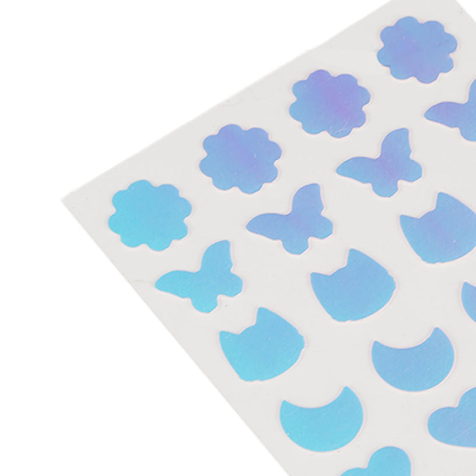 84pcsレーザーにきびカバーパッチ緑藻抽出物ティーツリーオイル傷用ハイドロコロイドスポットステッカー