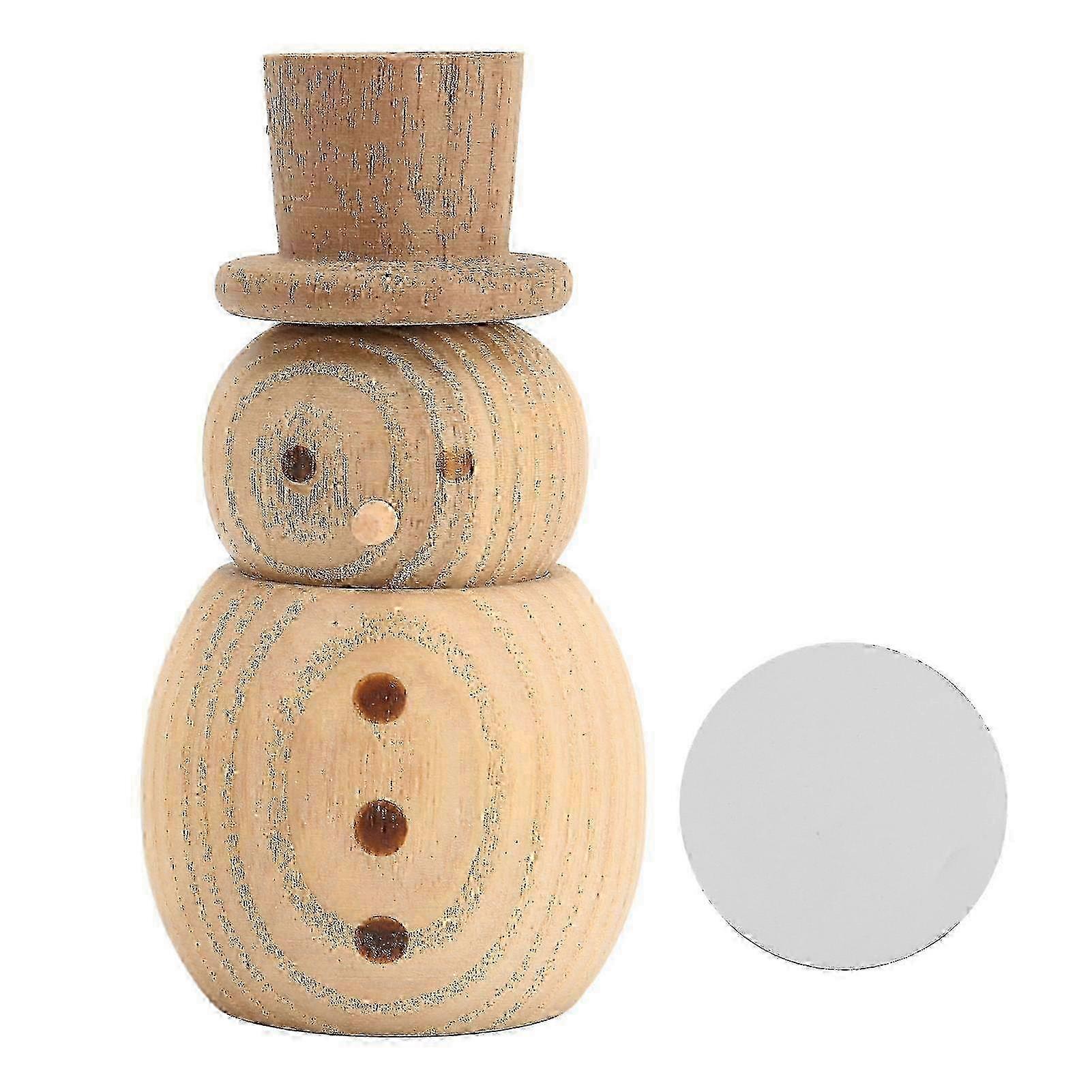 Wood Aromatherapy Diffuser Snowman Shape Portable Waterless Fireless Essential Oil Diffuser for Car Office