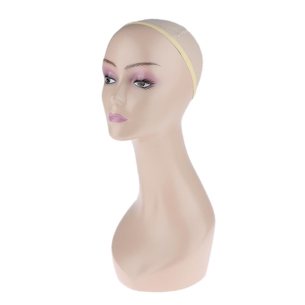 Mannequin Head Kvinne kosmetikk Parykkhatter Halskjede Display Model Skin