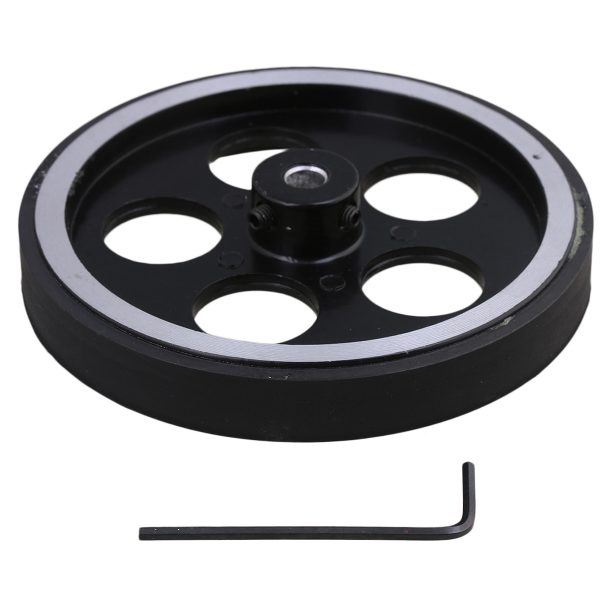Aluminum Encoder Wheel Meter Wheel for Rotary Encoder 300mmx6mm w/Wrench
