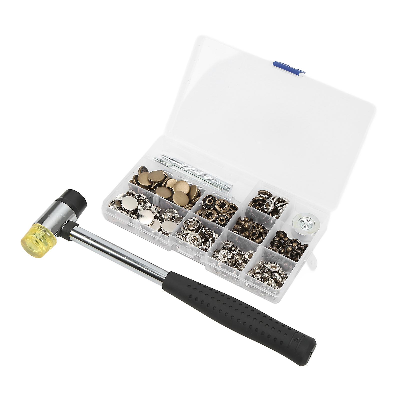 Snaps Set DIY Production Electroplating Process Copper Zinc Alloy Snap Buttons for Handbag Backpack