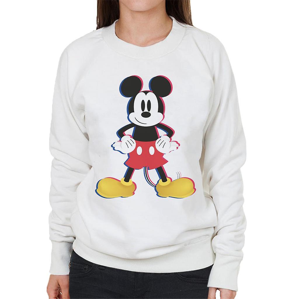 Disney Mickey Mouse 3D Effect Pose Women's Sweatshirt