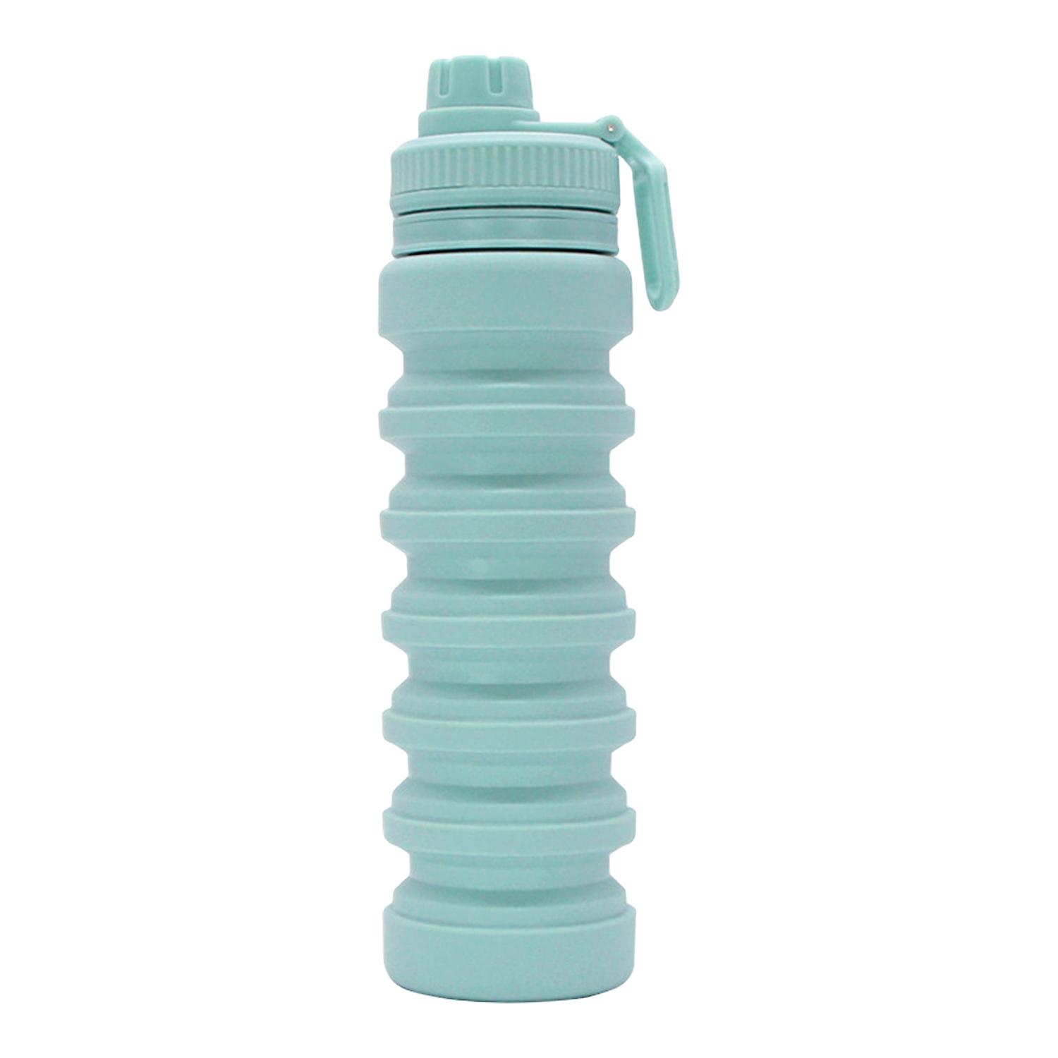 750ML Leak-proof Cycling Water Bottle Ergonomic Handle Large Capacity Drinkware Silicone Foldable