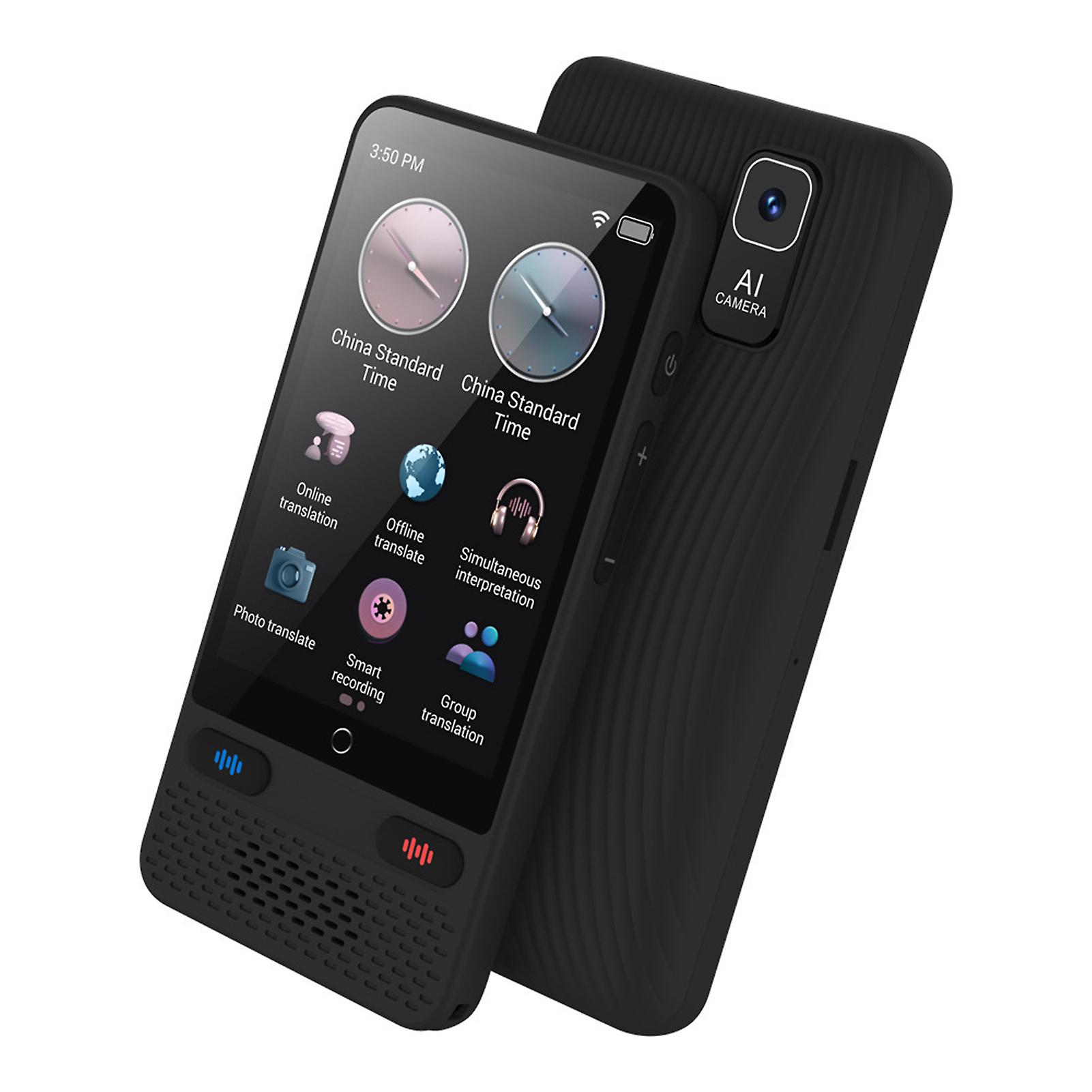 Accurate Offline Translator Rechargeable Durable Translation Tool for Learning Black